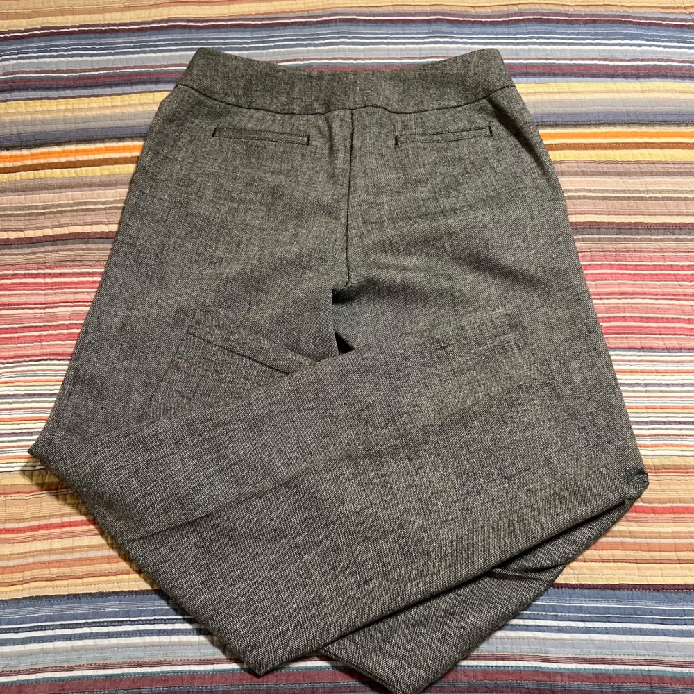 CHICOS Womens Size 1 Regular Gray Tweed Wool Blend Dress Pants